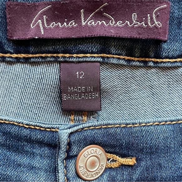 Rail Straight Capri Style Cropped Jeans Gloria Vanderbilt Womens Size 12 - Picture 12 of 16